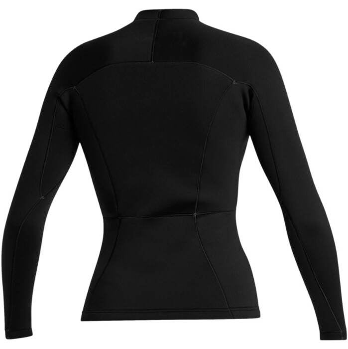 2024 Mystic Womens Lunar 2mm Long Sleeve Wetsuit Top 35001.240224 - Black